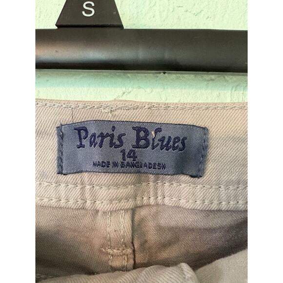 PARIS BLUES Women’s 14 Gray Denim Alexandra Slim Jeans 30x30 - Picture 3 of 5